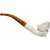 Winged Viking Knurl Meerschaum Pipe