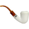 Special Govem Signed Sterling Silver Double Stem Meerschaum