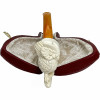 Owl on Smooth Bowl Meerschaum Pipe