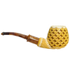 Special Apple 3D Deep Lattice Meerschaum Pipe