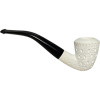 Dublin Lattice Black Stem Small Meerschaum Pipe