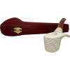Freehand Designer Lattice Knurl Meerschaum Pipe