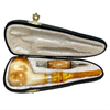 Deluxe Calcined Govem Sterling Silver Meerschaum Pipe Set