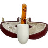 Deluxe Smooth Bent Stem Meerschaum Pipe Deluxe Smooth Bent Stem Meerschaum Pipe