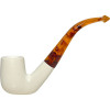 Deluxe Smooth Bent Stem Meerschaum Pipe Deluxe Smooth Bent Stem Meerschaum Pipe