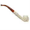 Smooth Bowl in Claw Knurl Meerschaum Pipe