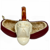 Deluxe Govem Signed Dog Meerschaum Pipe