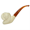 Deluxe Govem Signed Dog Meerschaum Pipe