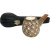 Deluxe Pre-colored Lattice Oval Shank Meerschaum Pipe