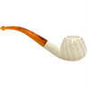 Deluxe Apple Swirl Tiger Stem Meerschaum Pipe