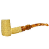 Deluxe Sitting Basket Weave Meerschaum Pipe Deluxe Sitting Basket Weave Meerschaum Pipe