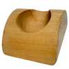 Single Flat Pipe Holder - Arched Wood