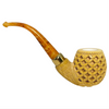 Special 3D Lattice Apple Meerschaum Pipe