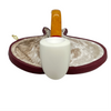 Deluxe Smooth Full Bent Arasta Meerschaum Pipe