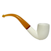 Deluxe Smooth Full Bent Arasta Meerschaum Pipe