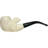 Deluxe Smooth Sitter with Eagle Head Meerschaum Pipe