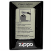 Zippo Satin Chrome Diagonal Waves Pipe Lighter