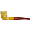 Special 9mm Designer Lattice Pre-colored Meerschaum Pipe