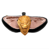 Pre-colored Lion Slightly Bent Stem Meerschaum Pipe