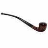 Small Dark Brown Churchwarden Italian Briar Pipe