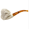 Deluxe Lattice Backwards Claw Meerschaum Pipe