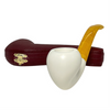 Smooth Yellow Stem Meerschaum Pipe