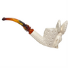 Deluxe Pegasus on Lattice Bowl Meerschaum Pipe