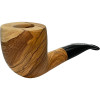 Hanseatic 9mm Natural German Olive Wood Pipe