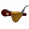 Pre-colored Embossed Churchwarden Meerschaum Pipe Pre-colored Embossed Churchwarden Meerschaum Pipe