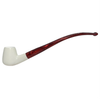 Smooth Brandy Churchwarden Meerschaum Pipe