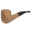 Small Bowl Bent Stem Italian Olive Wood Pipe
