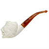 Lion Hand Carved Meerschaum Pipe