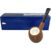 African Wood Apple Straight Meerschaum Lined Pipe