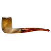 Deluxe Pre-colored Billiard Slightly Bent Meerschaum Pipe