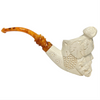 Deluxe Bacchus with Designer Lattice Meerschaum Pipe