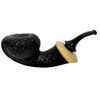 HS Studio Sandblasted Acorn Nosewarmer Briar Pipe