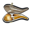 Deluxe Calcined Sterling Silver Meerschaum Pipe Set