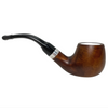 Meerschaum Lined Smooth Brown 9mm Pear Wood Pipe