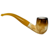 Calcined Smooth Yellow Stem Meerschaum Pipe Set