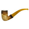 Calcined Rustic Top & Shank Meerschaum Pipe Set