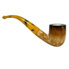 Calcined Smooth Black-Yellow Stem Meerschaum Pipe Set