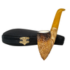 Calcined Rustic Pickaxe Meerschaum Pipe Set