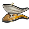 Calcined Rustic Pickaxe Meerschaum Pipe Set