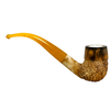 Calcined Smooth and Rusticated Meerschaum Pipe Set