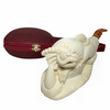 Kenan Signed Dragon Hatching in Claw Knurl Meerschaum Pipe