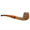Pre-colored 3D Lattice Slightly Bent Meerschaum Pipe