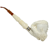 Genghis Khan Signed Kenan Sterling Silver Meerschaum Pipe