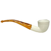 Smooth Dublin Ringed Rim Meerschaum Pipe