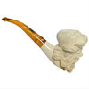 Hand-Carved Antiqued Santa Claus Meerschaum Pipe