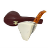 Deluxe Freeform Natural Block Meerschaum Pipe